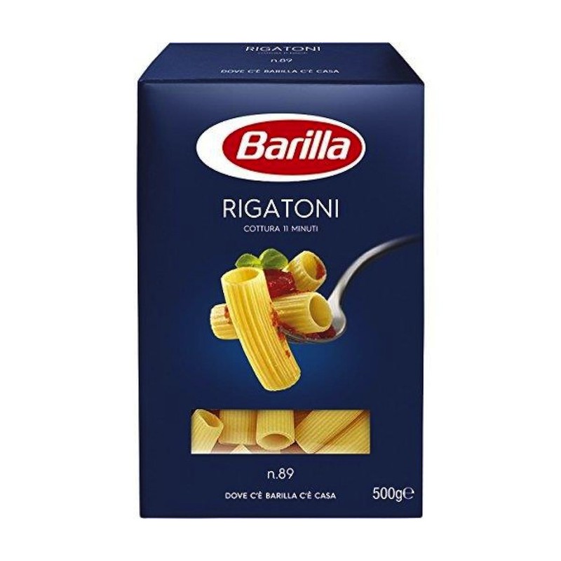 Barilla Pasta N89 Rigatoni g | WHEAT Category DURUM SEMOLINA 500