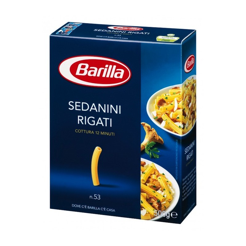 Barilla Pasta N53 DURUM | Sedanini WHEAT Category 500 g SEMOLINA