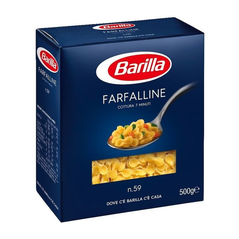 500 DURUM SEMOLINA WHEAT Barilla Pasta | N59 Category g Farfalline