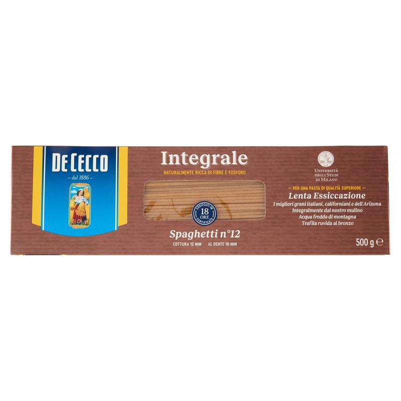 De Cecco Spaghetti Integrali N.12 500 g